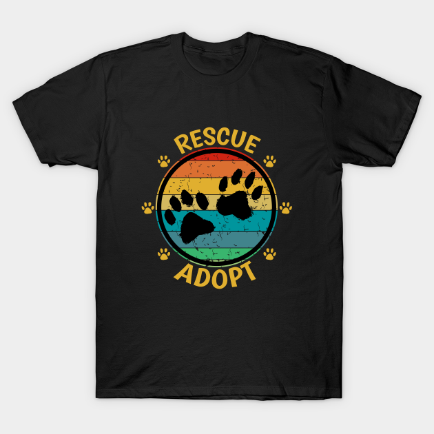 Pets Adoption Apparel Rescue Adopt Love Rescue Adopt Love TShirt